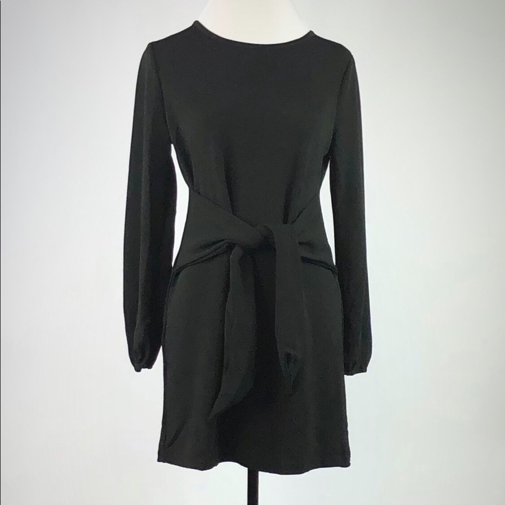 Long Sleeve Black Dress - Picture 2 of 7